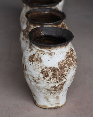 vase artisanal blanc en céramique