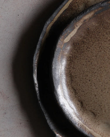 Service assiette noir mat