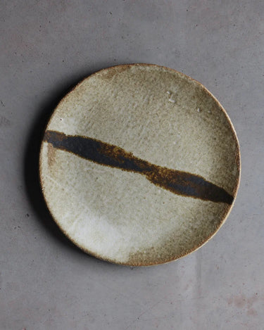 Assiette gres beige