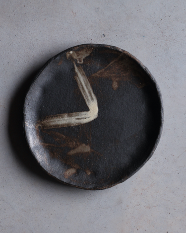 Assiette plate en gres
