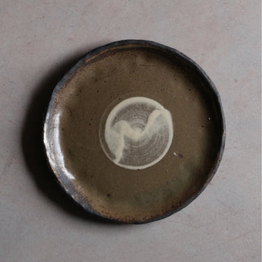 Assiette gres noir