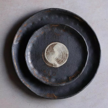 Service assiettes noir mat