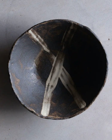 saladier céramique grès noir