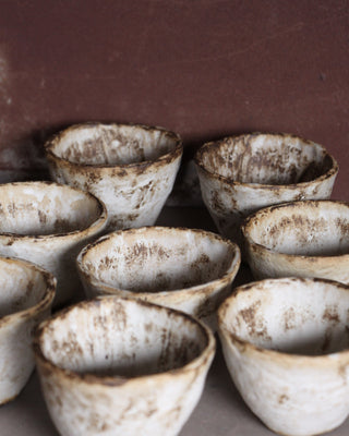 tasses à café en artisanales en grès