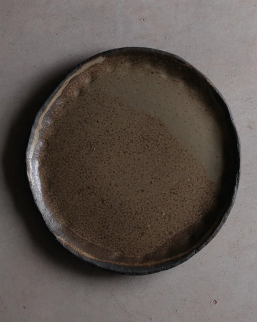 Assiette noire mat