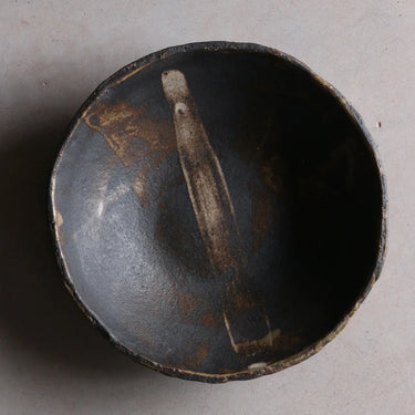 assiette creuse noire
