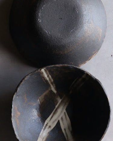 saladier céramique grès noir