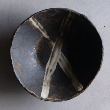 saladier céramique grès noir