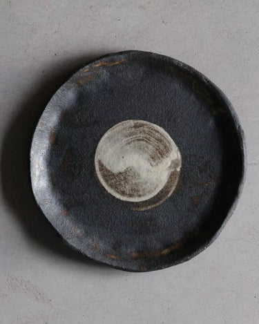 service assiettes noir mat