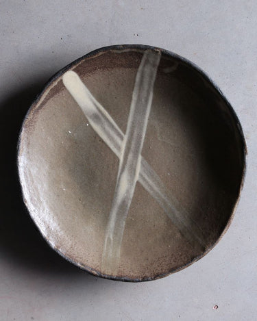 assiette creuse noire mat
