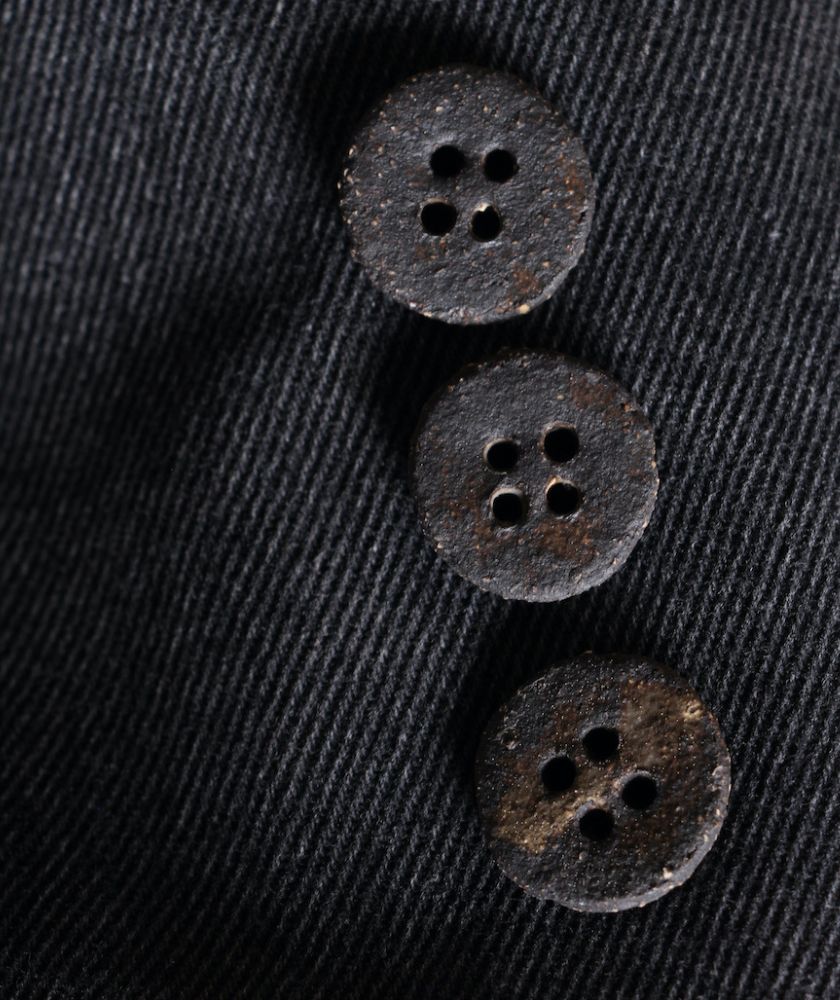 bouton artisanal en céramique